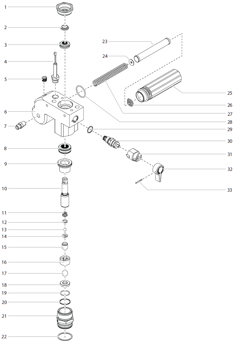 Multifinish 440 Fluid Section Assembly